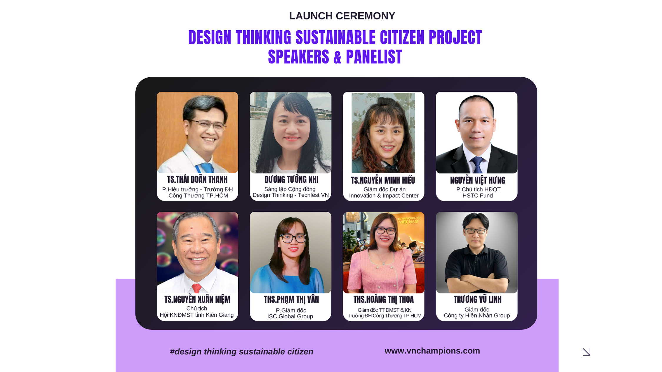 Lễ Ra mắt Dự án Công dân Bền vững – Design Thinking Sustainable Citizen Project (DSCP) và Life Redesign Program (LRP)
